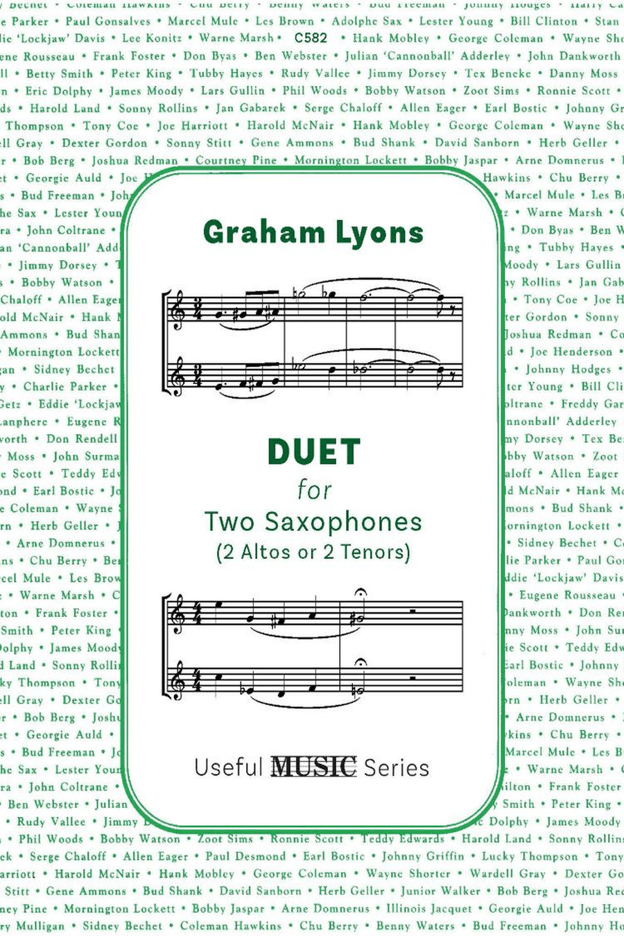 Duet for Two Saxophones Duet for Two Saxophones Woodwind Duet scores gallery preview page 1