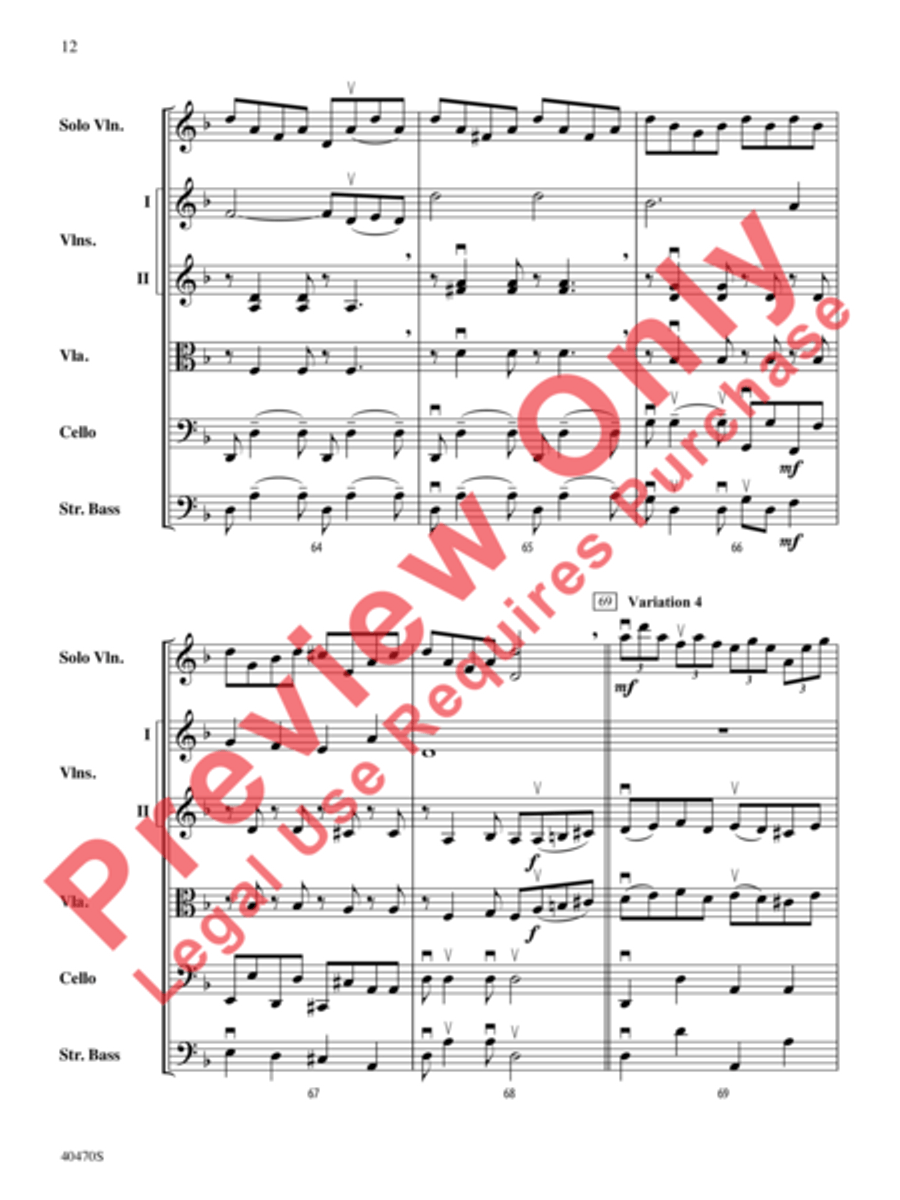 Hungarian Variations String Orchestra scores gallery preview page 13