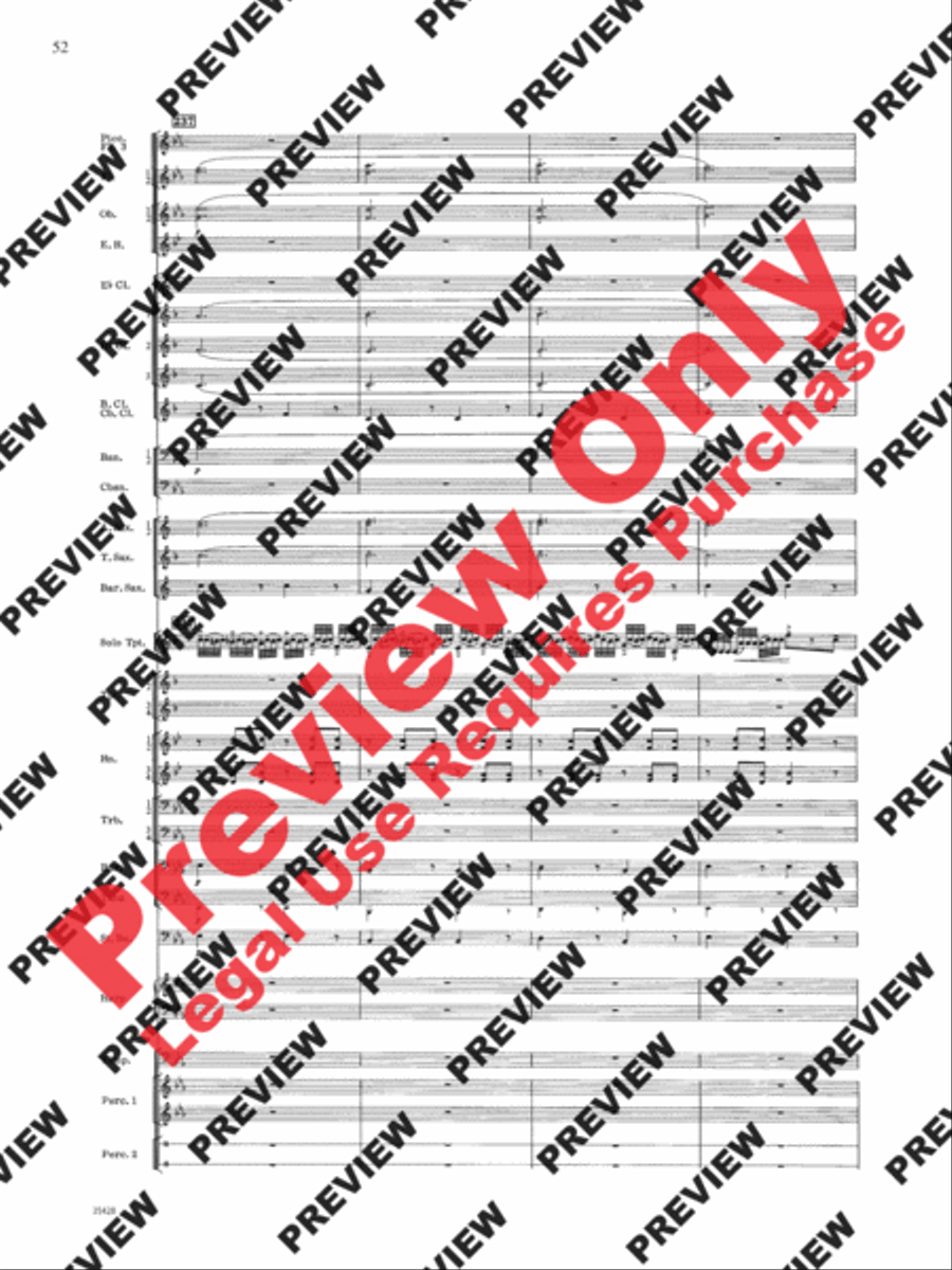 Le Carnaval de Venise Concert Band scores gallery preview page 53