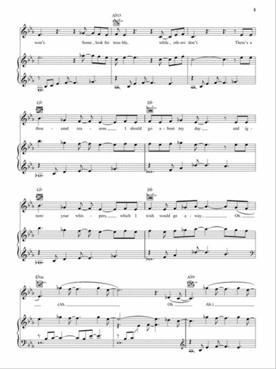 Into the Unknown (from Frozen 2) - Piano/Vocal/Guitar Sheet Music Piano, Vocal, Guitar scores gallery preview page 4