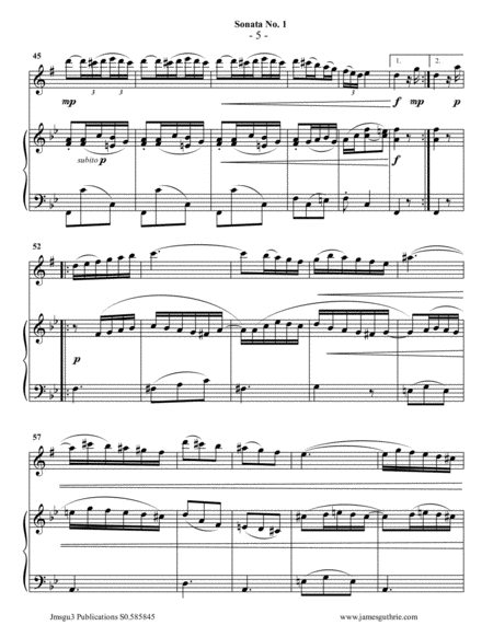 Vivaldi: Sonata No. 1 for Alto Sax & Piano image number null