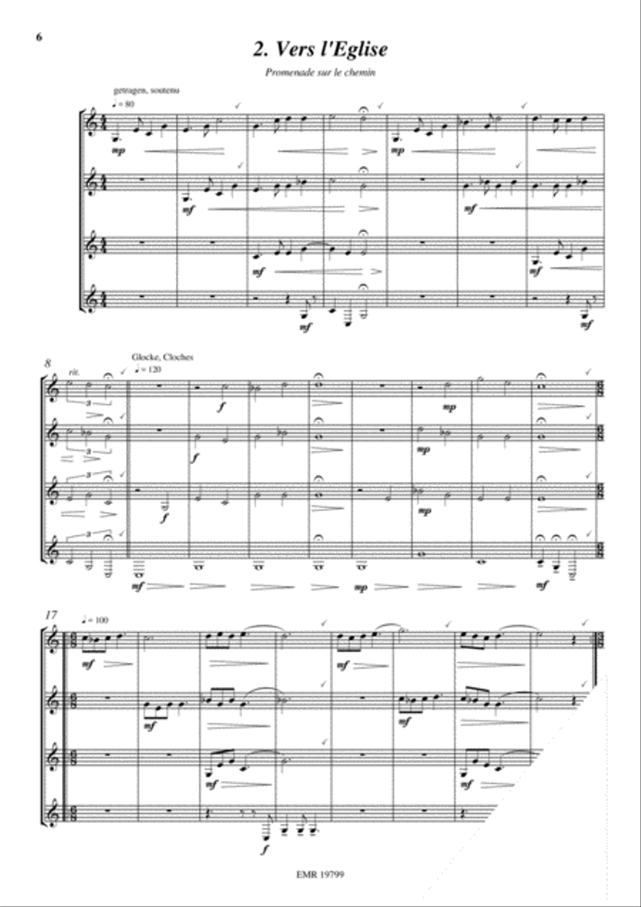 6 Quatuors Alphorn scores gallery preview page 4