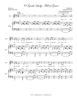 O Gentle Lady, Full Of Grace (Solo with SATB)