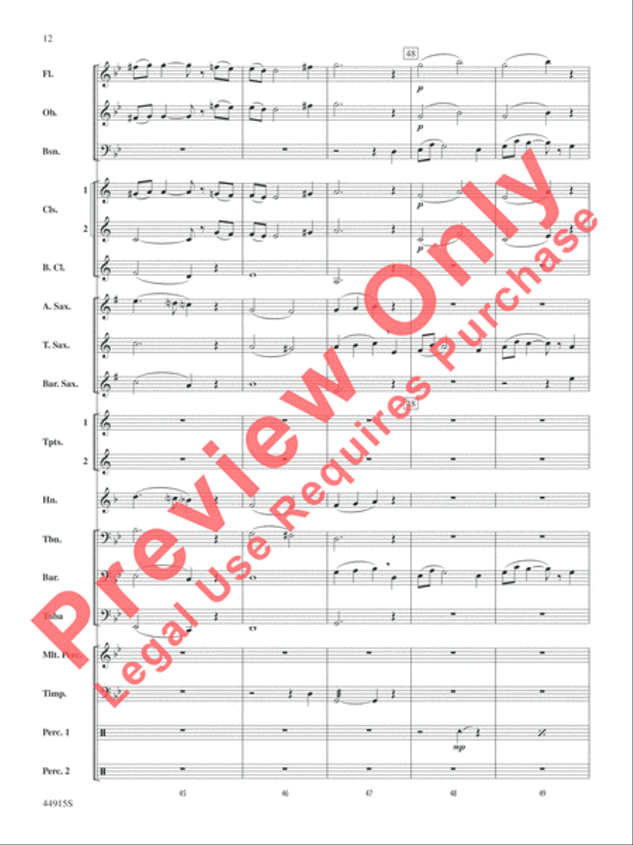 Transylvanian Lullaby Concert Band scores gallery preview page 27