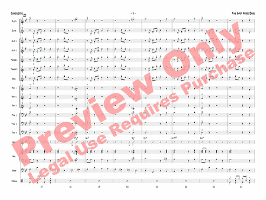 Five Spot After Dark Jazz Ensemble scores gallery preview page 6