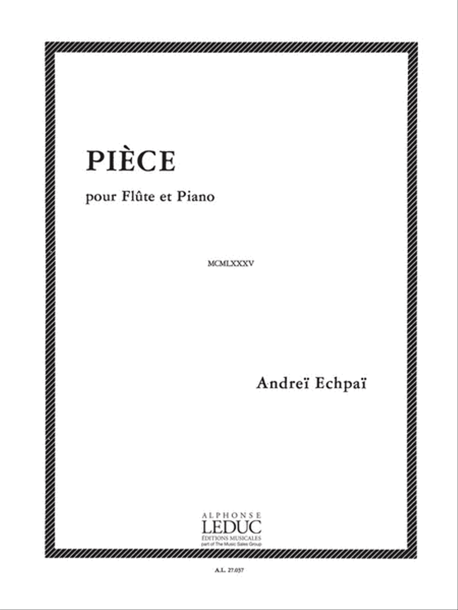 Piece (flute & Piano) Flute Solo scores gallery preview page 1