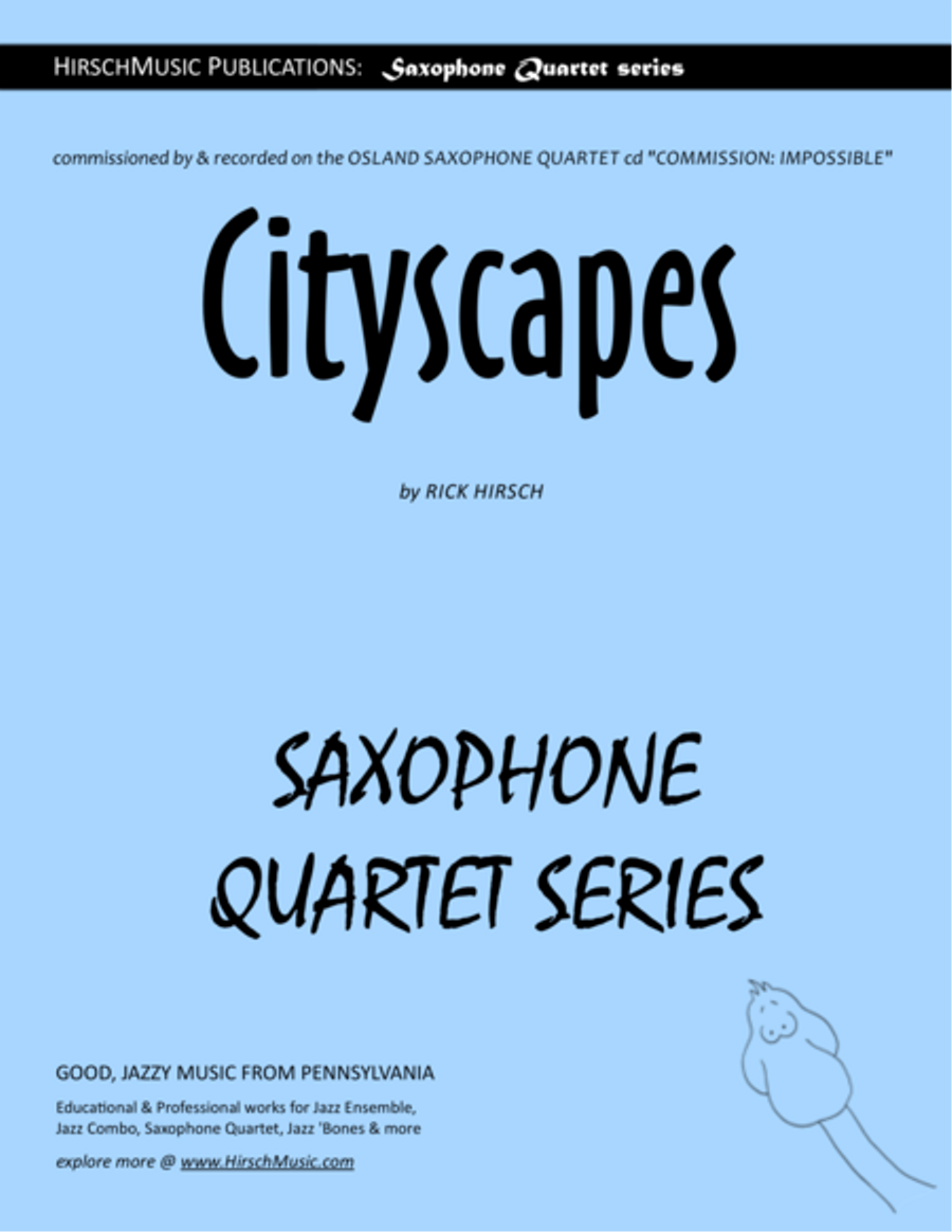 Cityscapes Woodwind Quartet scores gallery preview page 1