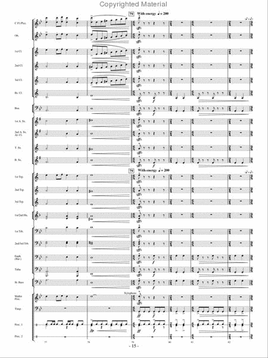 Flight of Valor Concert Band scores gallery preview page 14