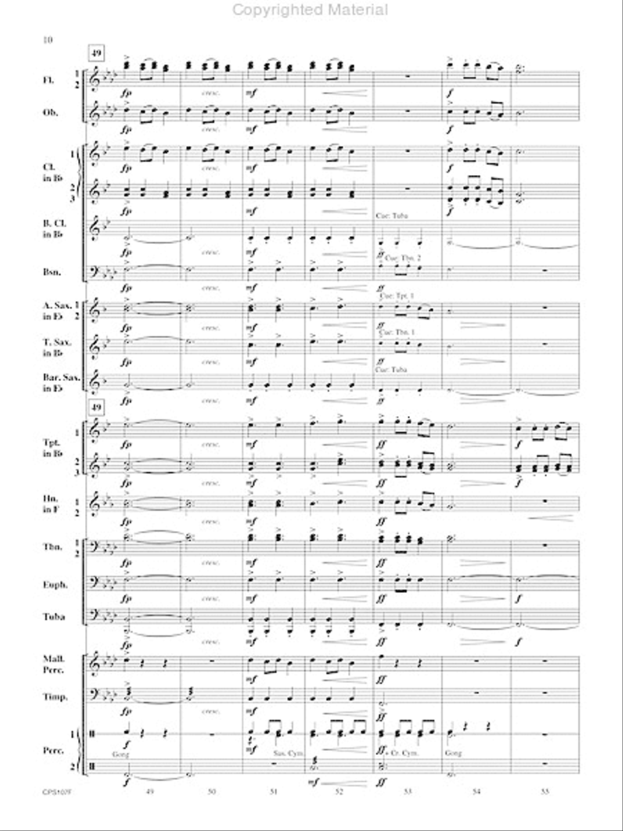 Carol of the Bells Concert Band scores gallery preview page 11