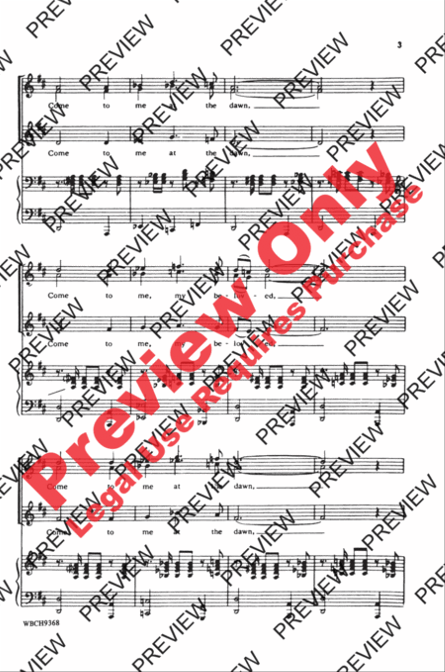 Three Spanish Ballades Women's Choir scores gallery preview page 3