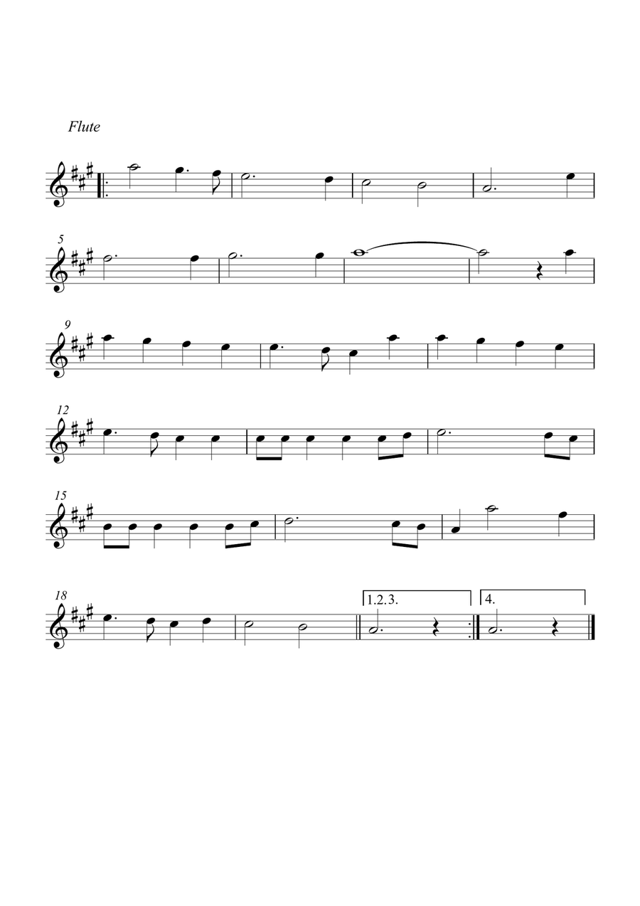 Joy to the World Christmas Carol Flute guitar duet Joy to the World Christmas Carol Flute guitar duet Flute scores gallery preview page 2