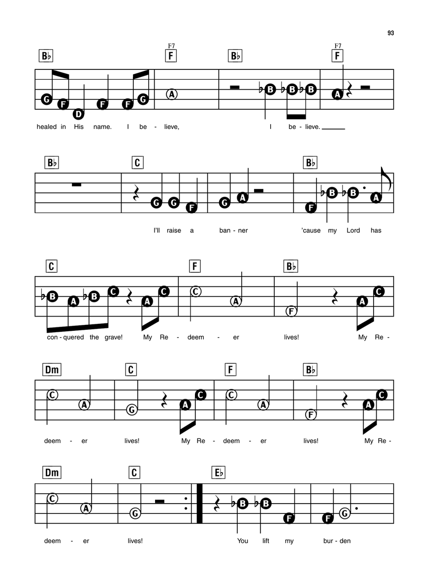 My Redeemer Lives Electronic Keyboard scores gallery preview page 2