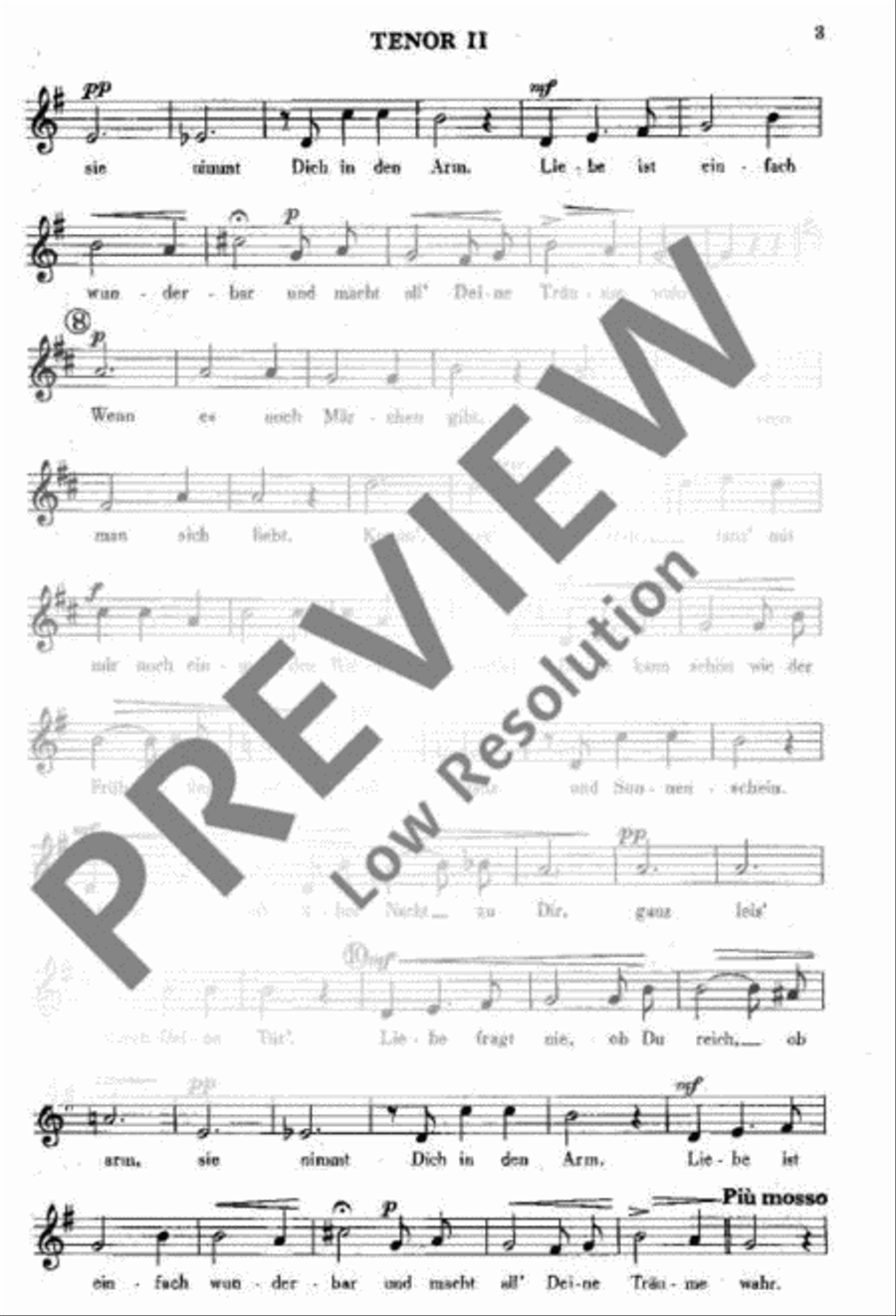 Ein Walzer zu zwei'n TTBB scores gallery preview page 4