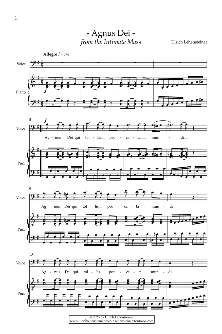 Agnus Dei (from the 