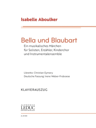 Bella Und Blaubart (Vocal Score)