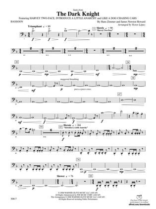 The Dark Knight, Suite from: Bassoon