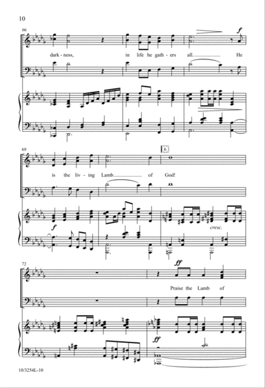 Living Lamb of God! Living Lamb of God! 3-Part scores gallery preview page 10