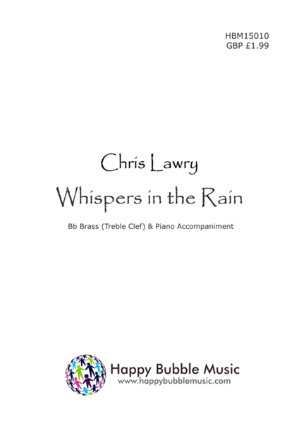 Whispers in the Rain - for Bb Brass [Treble Clef] & Piano (from Scenes from a Parisian Cafe) image number null