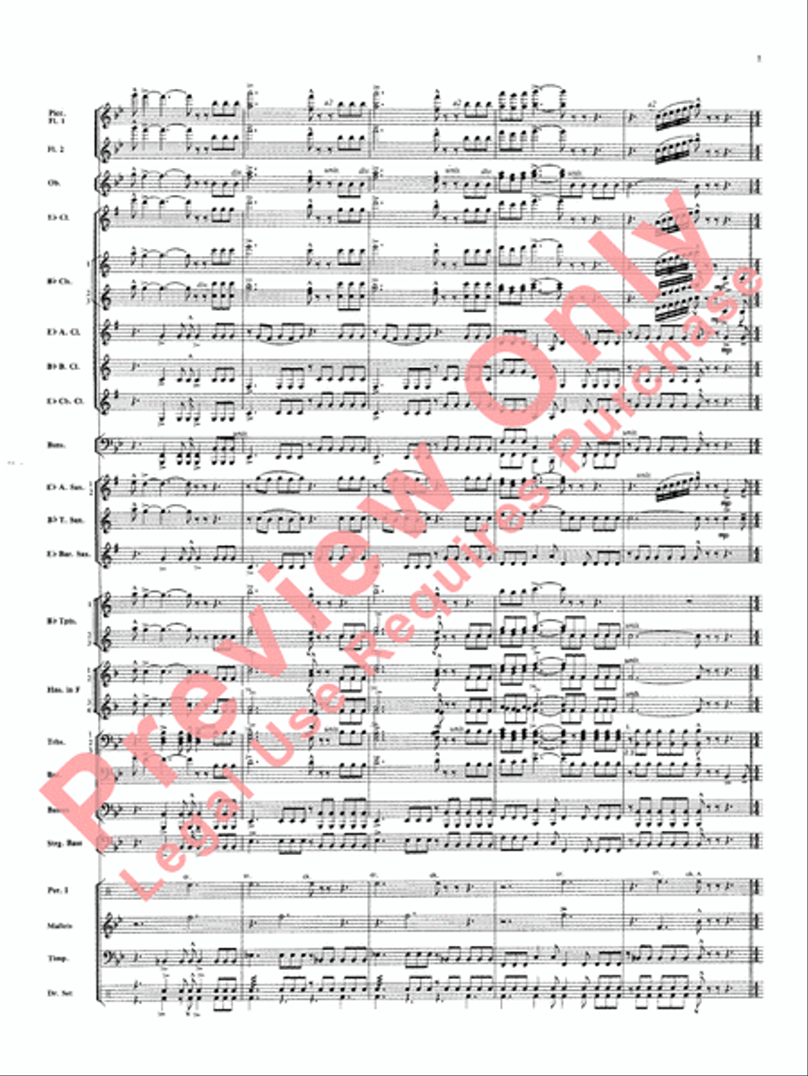 Superman Superman Concert Band scores gallery preview page 8