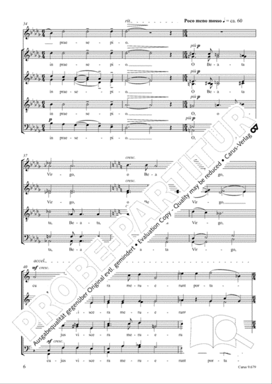 O magnum mysterium 4-Part scores gallery preview page 7
