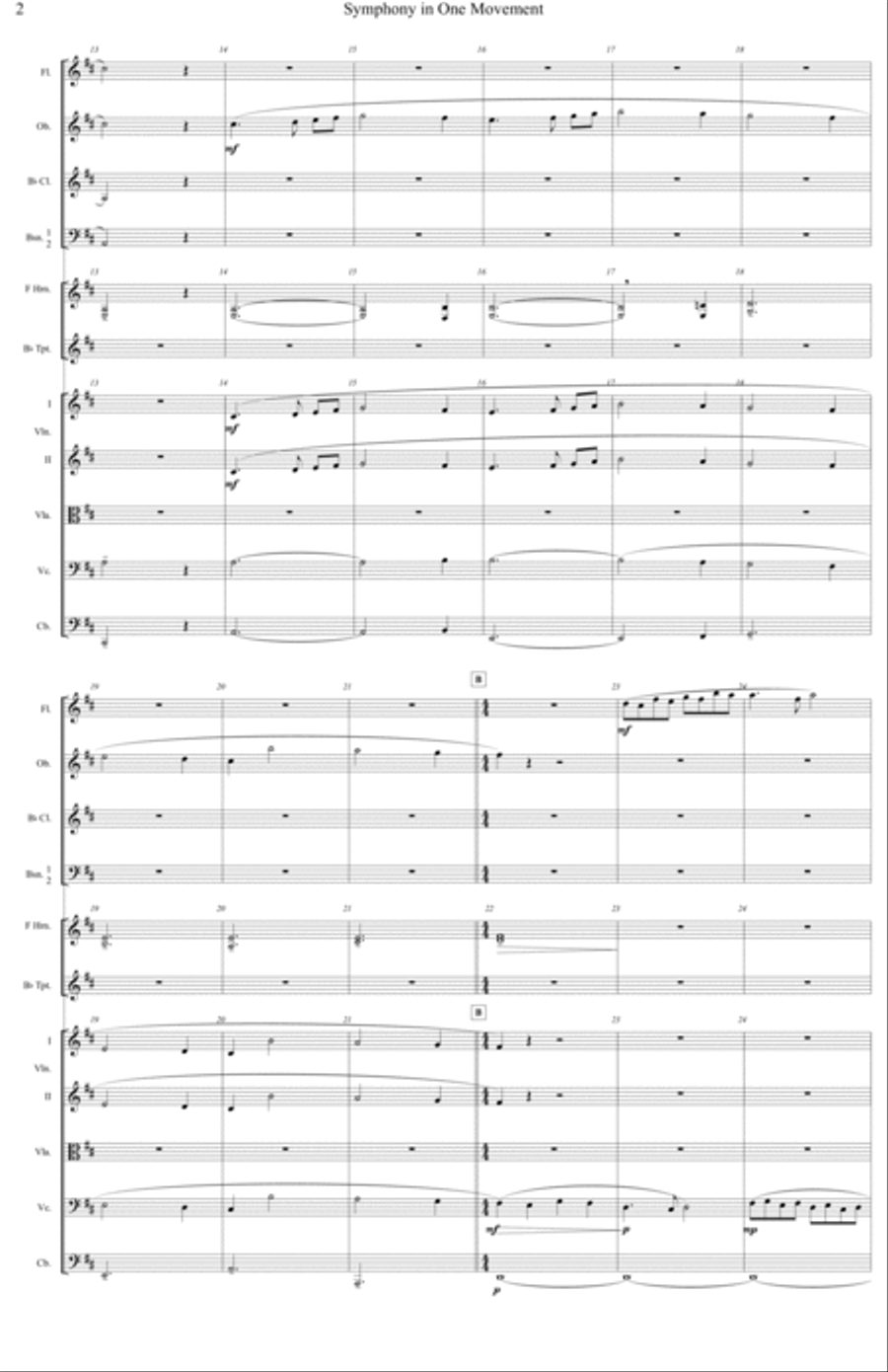 Symphony in One Movement Full Orchestra scores gallery preview page 2