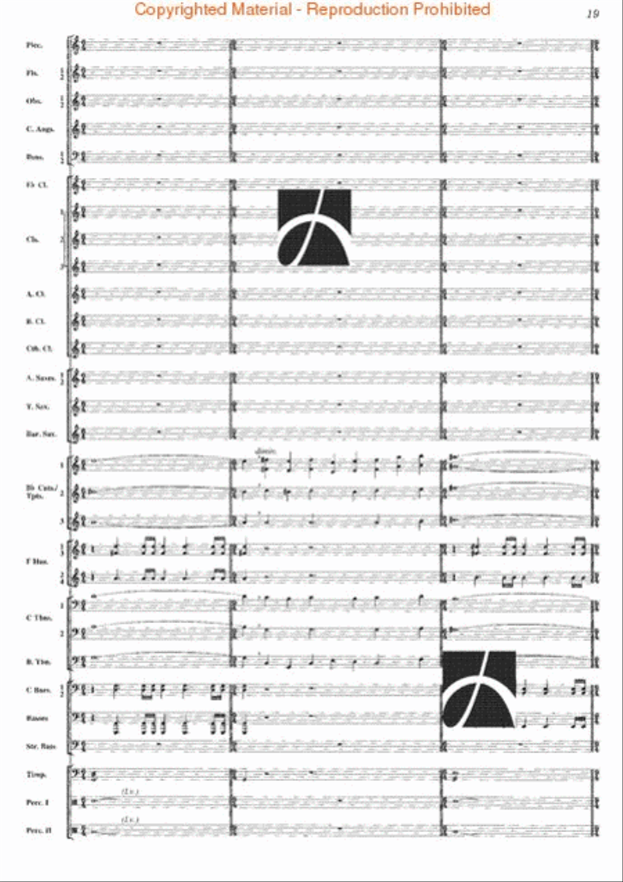 Homage Concert Band scores gallery preview page 18