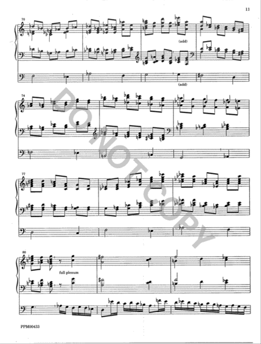 Gigue and Passacaglia Organ scores gallery preview page 12