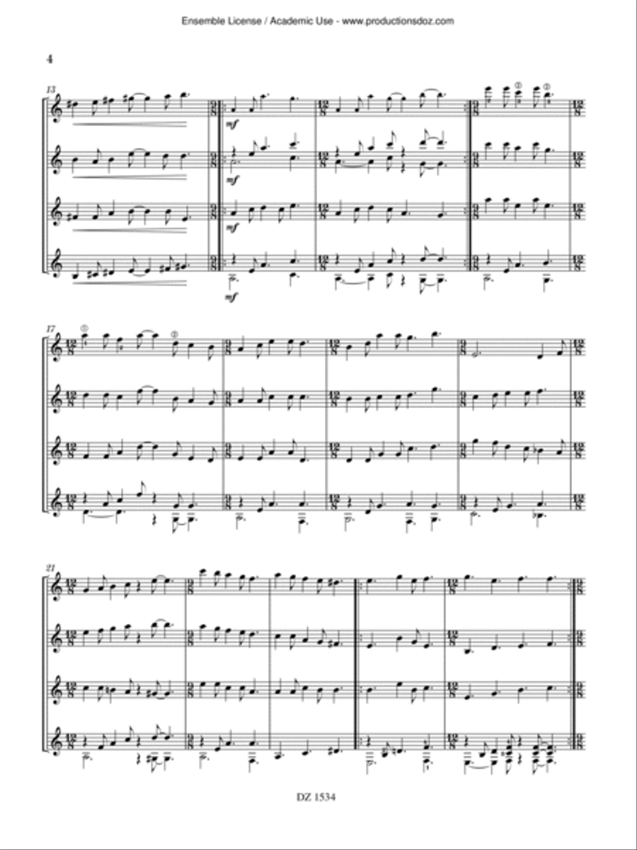 Catwalk Guitar Ensemble scores gallery preview page 4