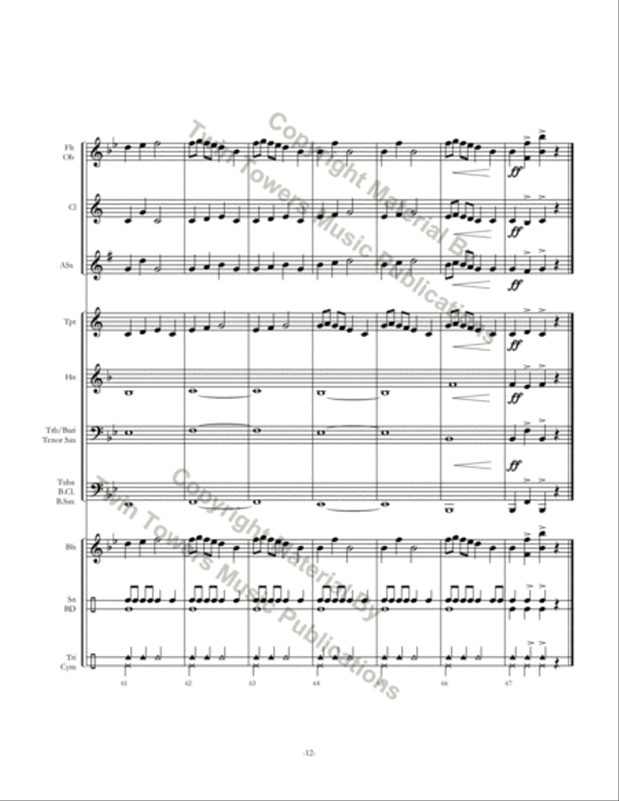 Surprise Variations Surprise Variations Concert Band scores gallery preview page 13