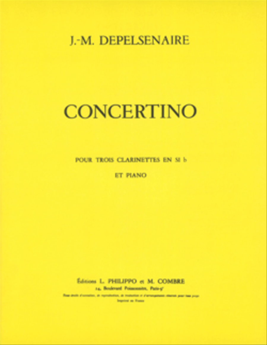 Concertino Concertino B-Flat Clarinet scores gallery preview page 1