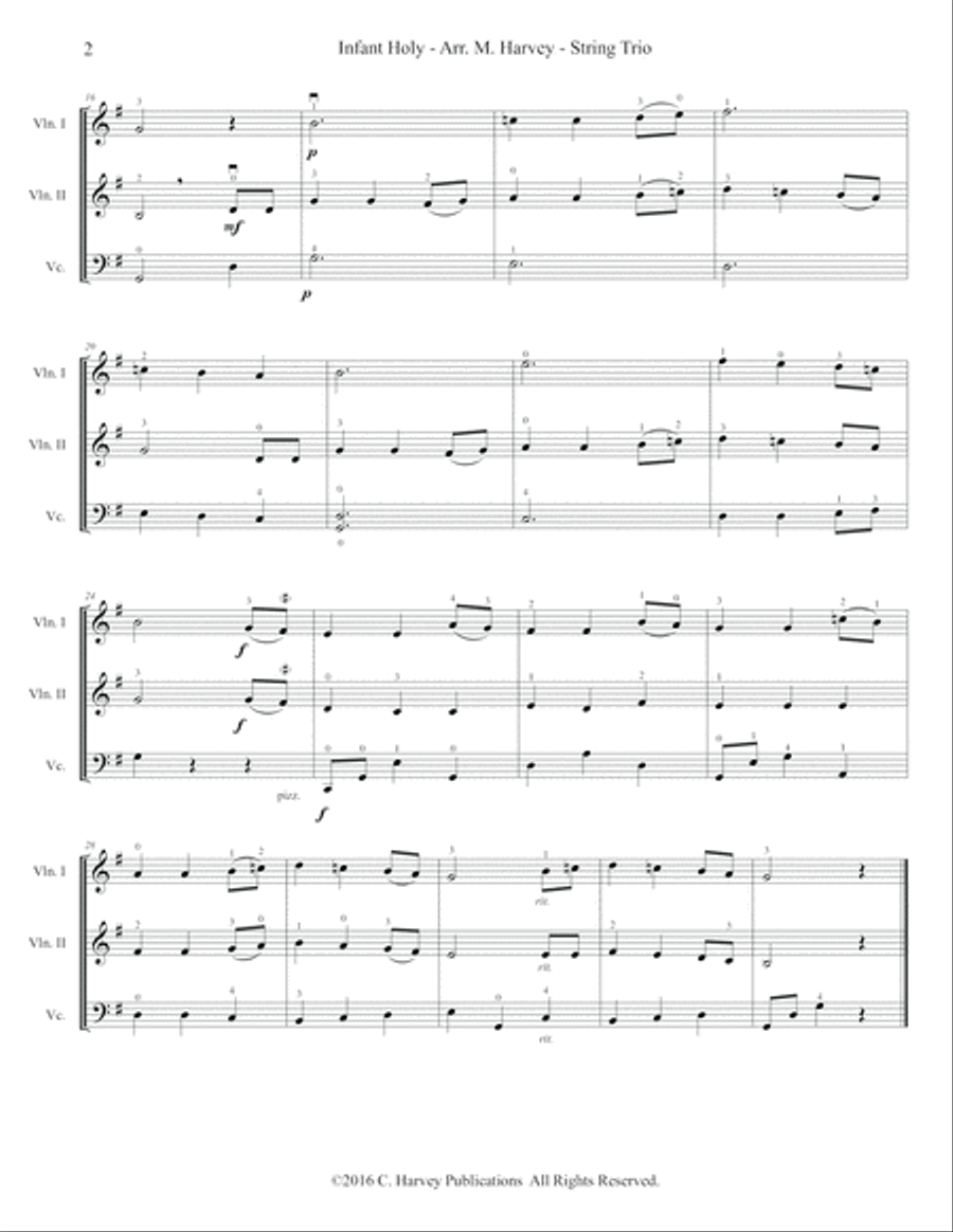 Infant Holy for String Trio String Trio scores gallery preview page 4