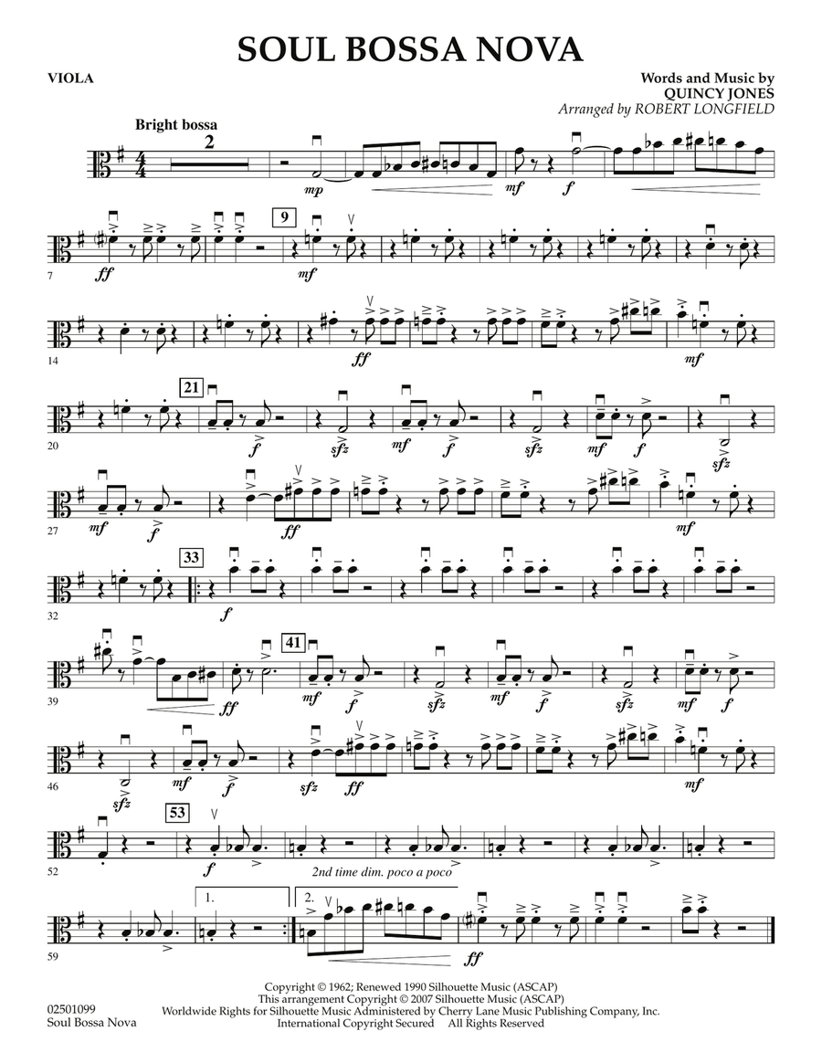 Soul Bossa Nova Orchestra scores gallery preview page 1