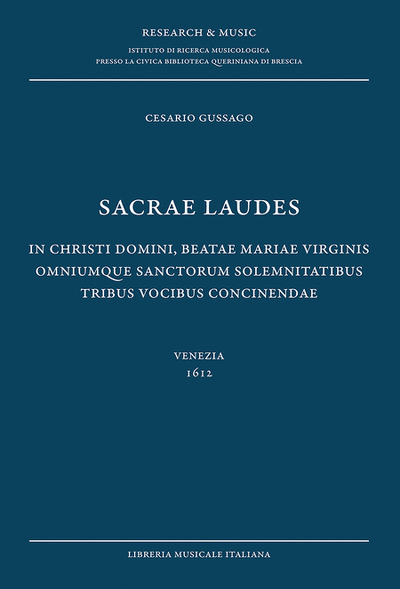 Sacrae laudes - tribus vocibus concinendae