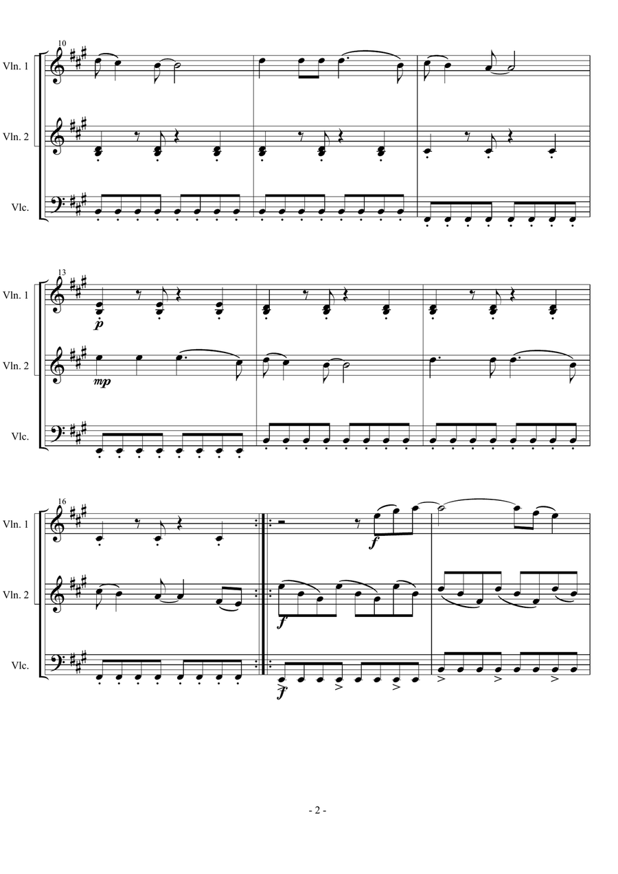 Clocks String Trio scores gallery preview page 2