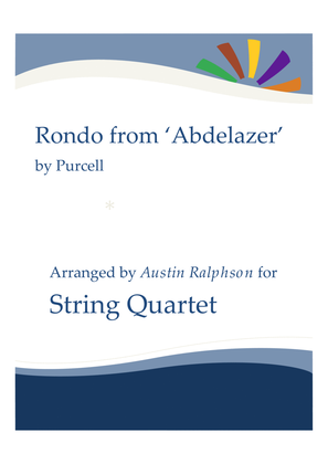 Book cover for Rondo from The Abdelazer Suite - string quartet