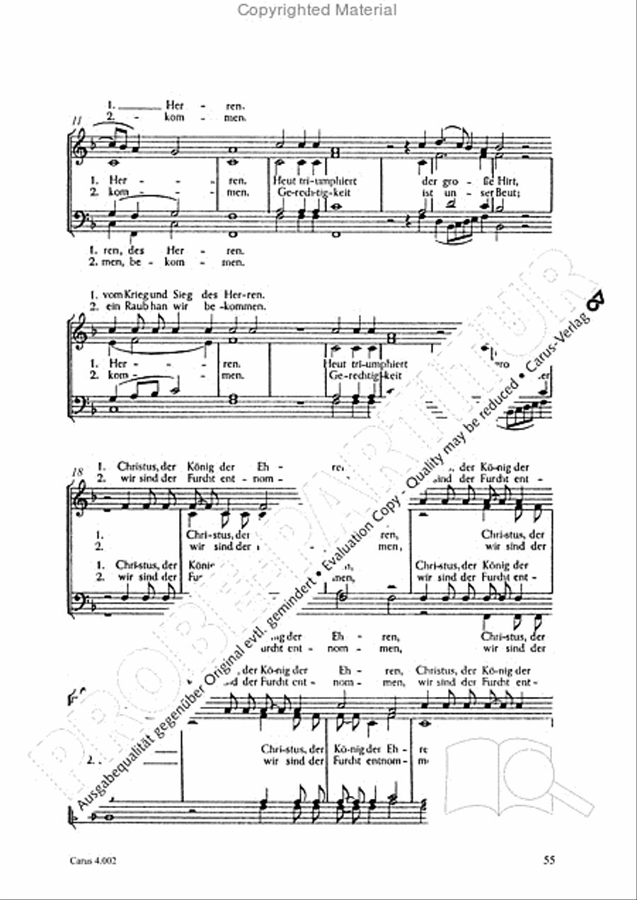 Eccard: 29 Choralbearbeitungen Collection / Songbook scores gallery preview page 56