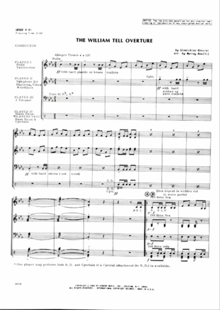William Tell Overture, The Chamber Music scores gallery preview page 2