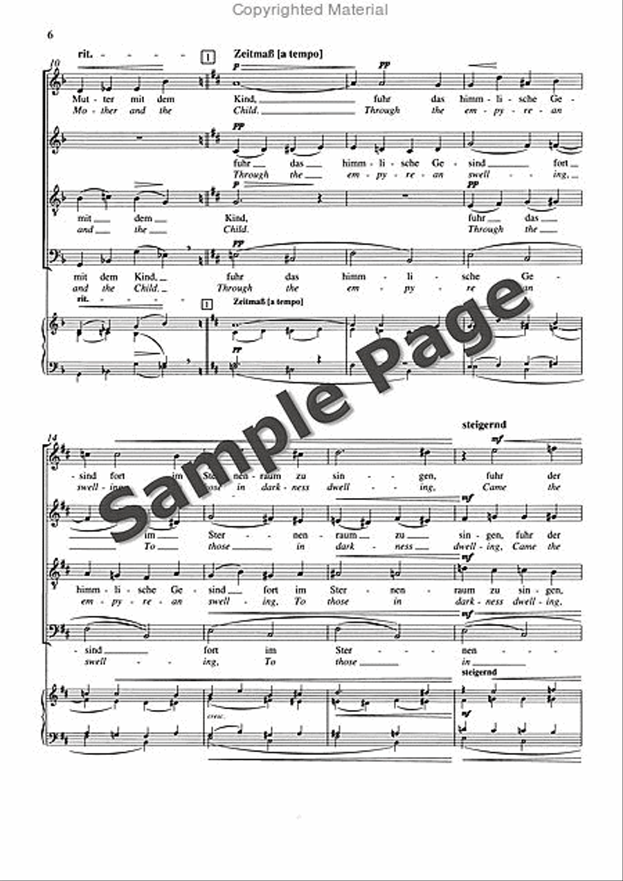 Friede auf Erden, Op. 13 Divisi scores gallery preview page 7