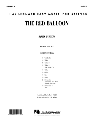 Book cover for The Red Balloon - Full Score