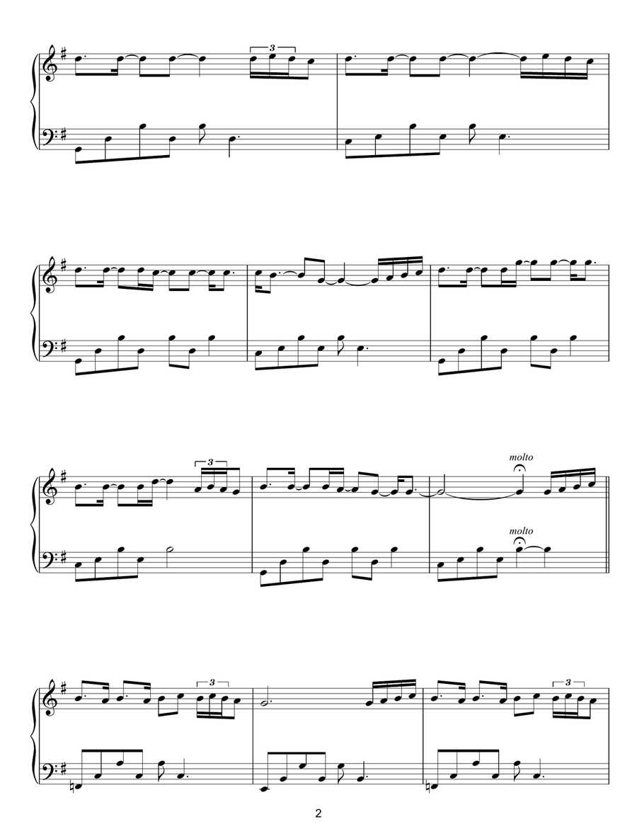 The Snow Prelude No. 2 Piano Solo scores gallery preview page 2