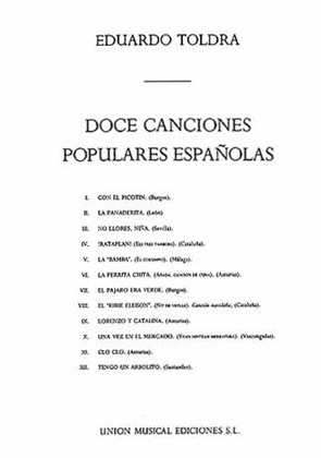 Book cover for Eduardo Toldra: Doce Canciones Populares Espanolas