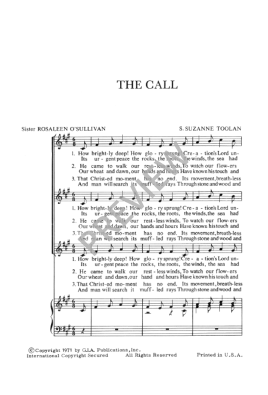The Call SSA scores gallery preview page 3