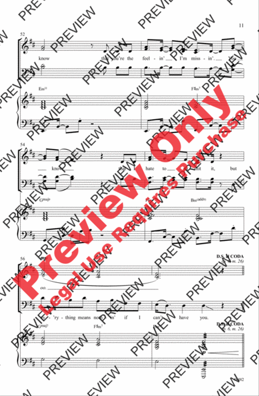 If I Can't Have You If I Can't Have You 4-Part scores gallery preview page 11