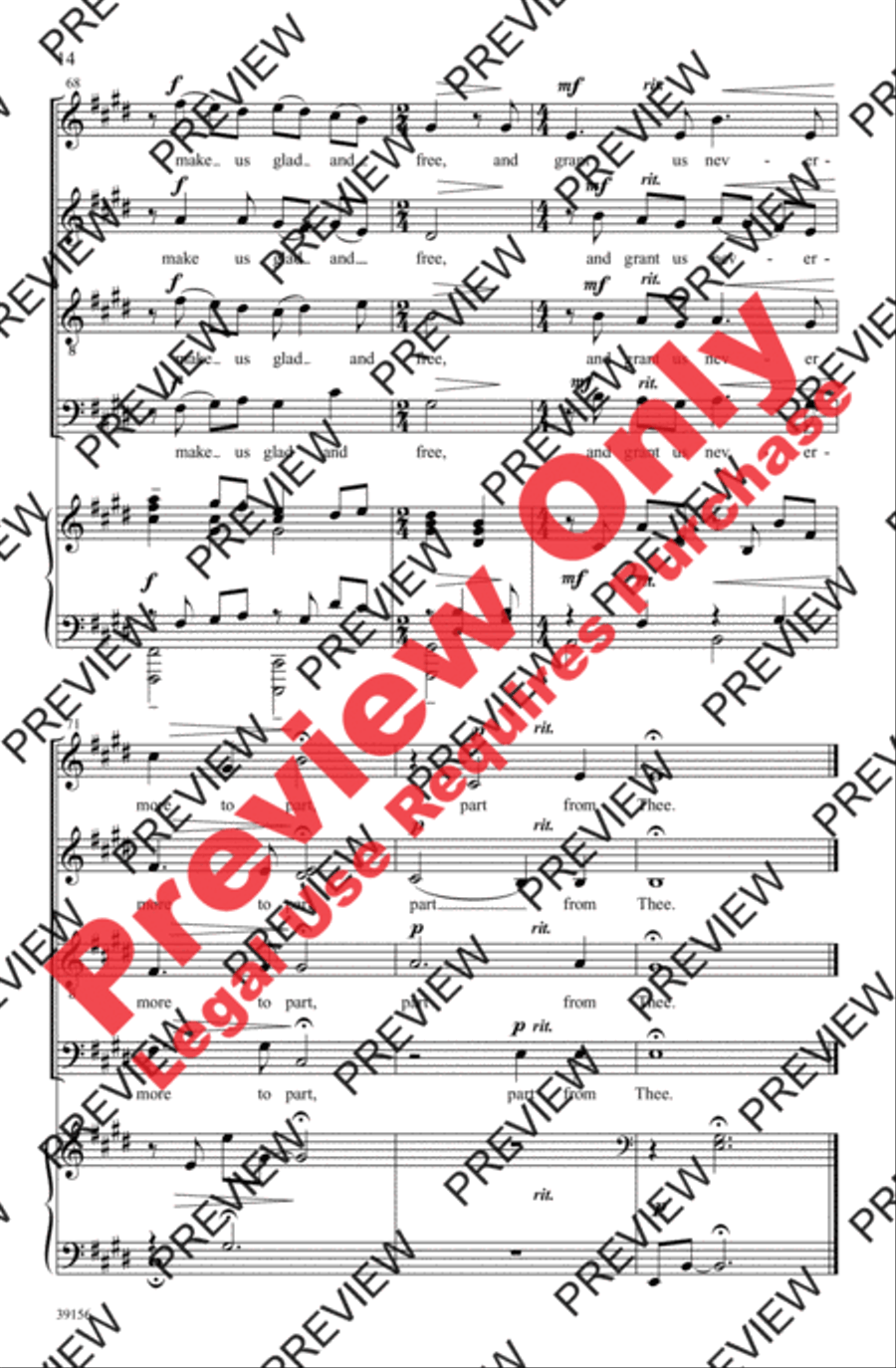 And Now, O Father And Now, O Father 4-Part scores gallery preview page 14