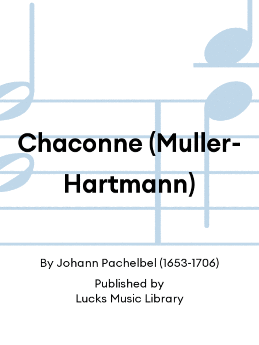 Chaconne (Muller-Hartmann) Score scores gallery preview page 1
