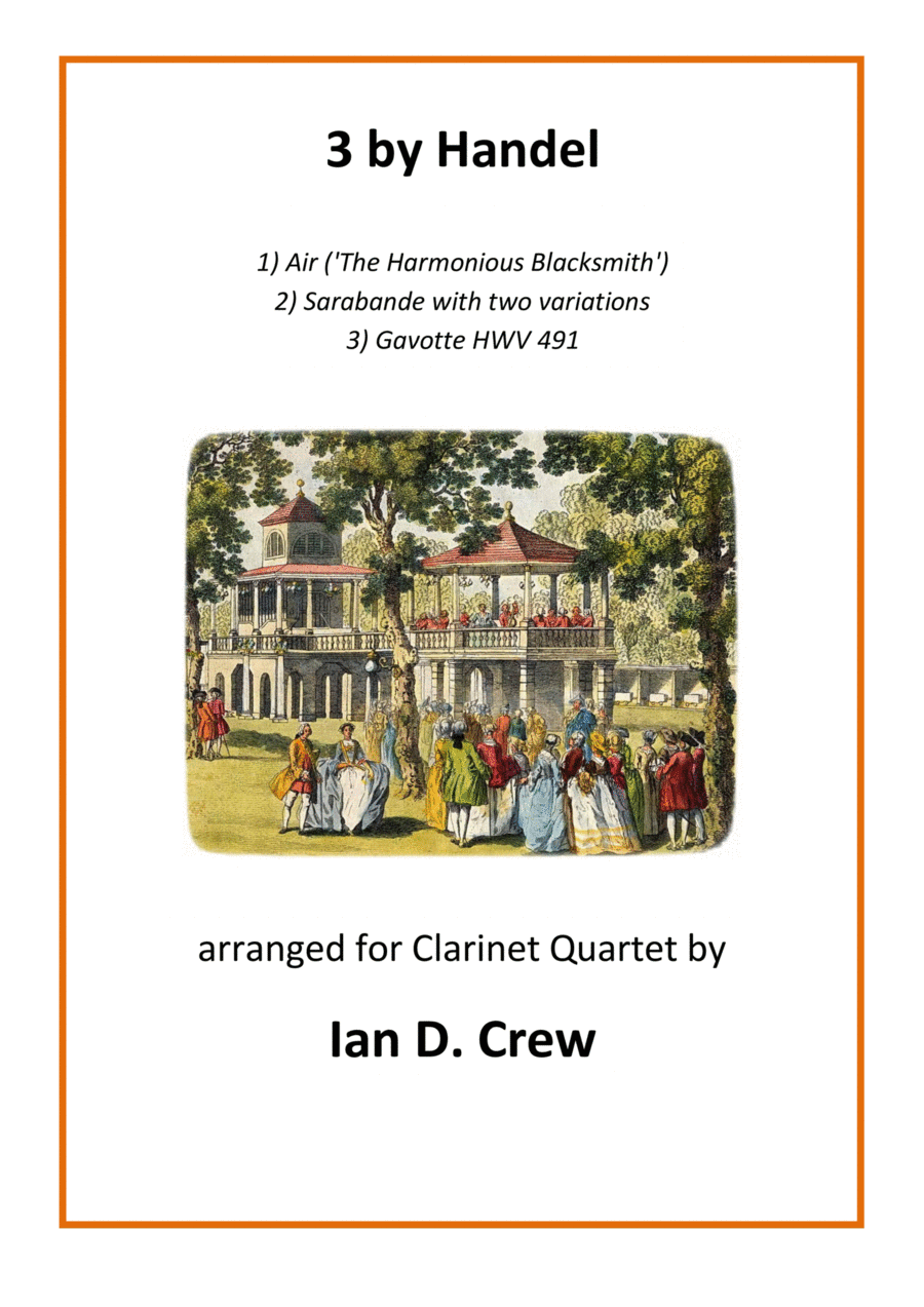 3 by Handel Woodwind Quartet scores gallery preview page 1