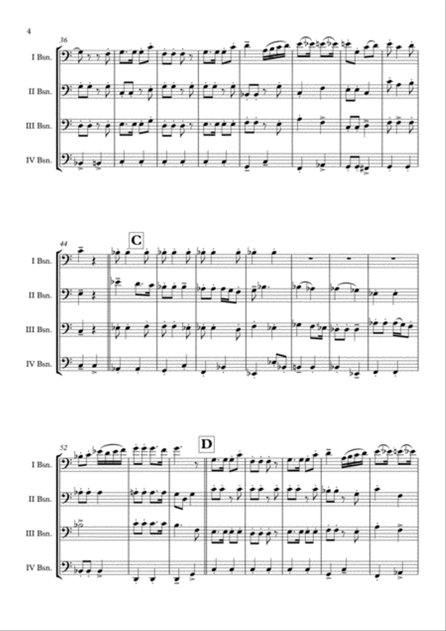 The Polar Express from Warner Bros. Pictures' THE POLAR EXPRESS Bassoon Quartet scores gallery preview page 5