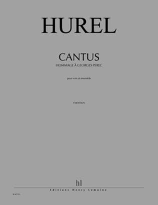 Cantus - Hommage A Georges Perec