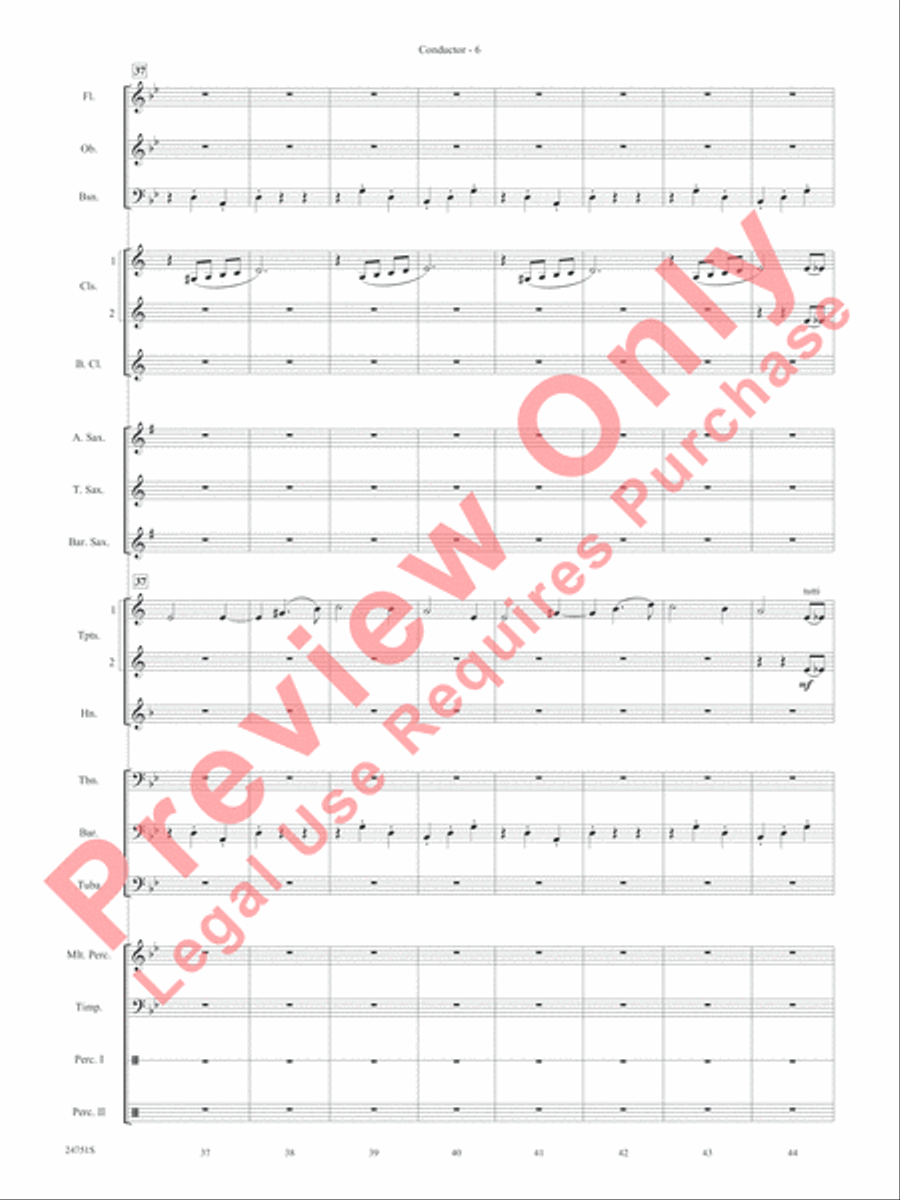 Harry Potter and the Goblet of Fire, Selections from Concert Band scores gallery preview page 9