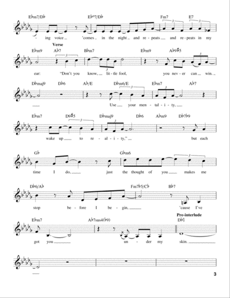 I've Got You Under My Skin Voice scores gallery preview page 3